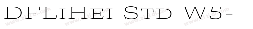 DFLiHei Std W5字体转换